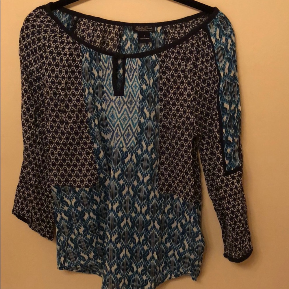 Lucky Brand 3/4 sleeves blouse